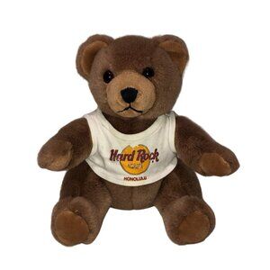 Hard Rock Cafe Honolulu Teddy Bear Limited Ed Herrington & Co 1990 Plush 8"